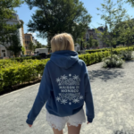 Sweat à capuche La Riviera Bleu