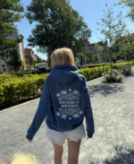 Sweat à capuche La Riviera Bleu